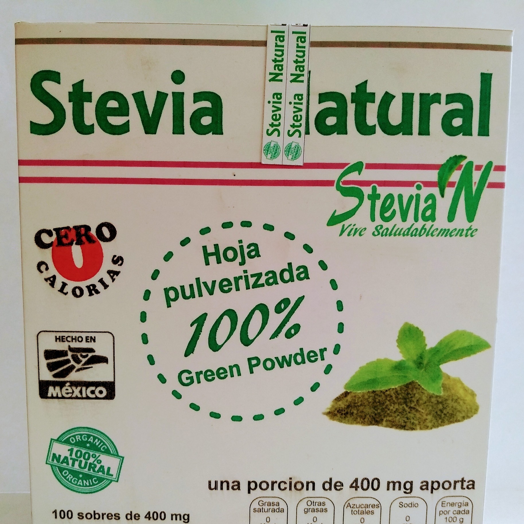 Empaque Stevia Natural PROSELBA