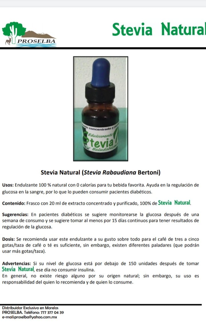 Stevia en gotas